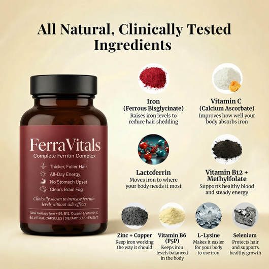 FerraVitals Complete Ferritin Complex – 60 Veggie Capsules