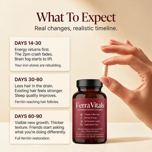 FerraVitals Complete Ferritin Complex – 60 Veggie Capsules